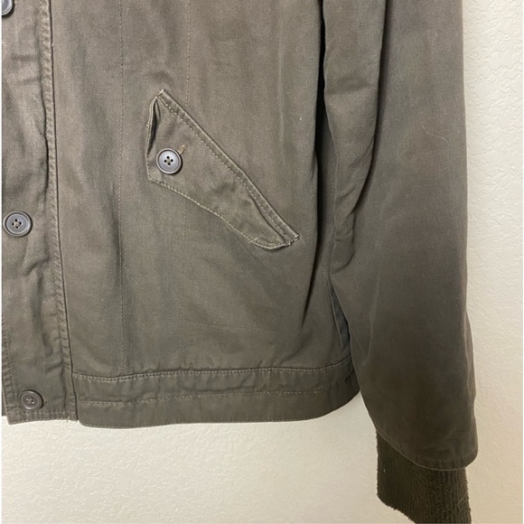 Standard Cloth for Anthropologie Barn Army Green Unisex Jacket Size Large - Picture 6 of 11